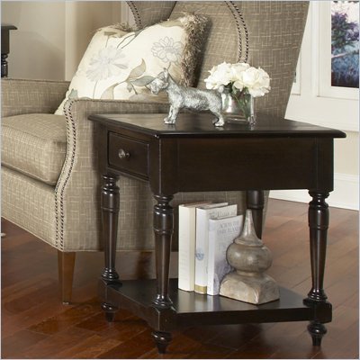 Riverside Furniture Binghamton Chairside Table in Vintage Mocha