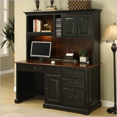 Riverside Furniture Bridgeport Workstation in Burnished Cherry