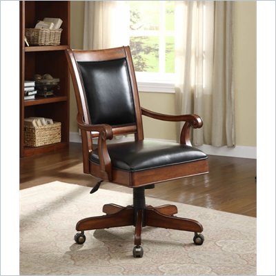 Riverside Furniture Bristol Court Desk Chair in Cognac Cherry