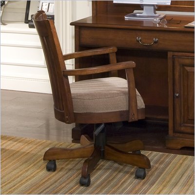 Riverside Furniture Cantata Desk Chair in Burnished Cherry