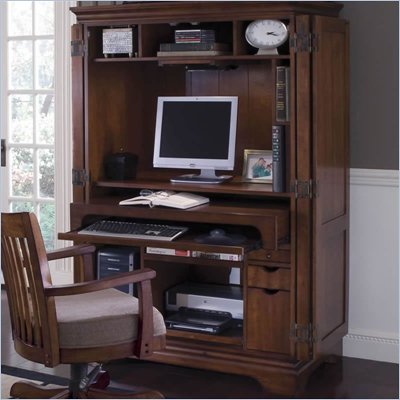 Computer Armoires on Furniture Cantata Computer Armoire In Burnished Cherry 4985