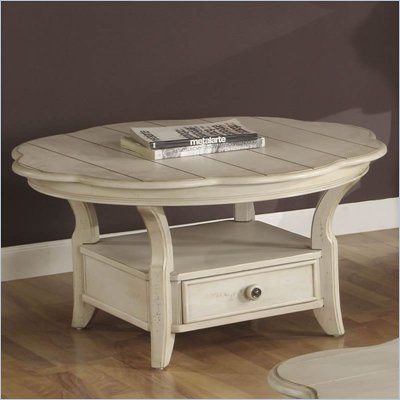 Riverside Dining Furniture on Riverside Furniture Cape May Round Cocktail Table In Seaspray White