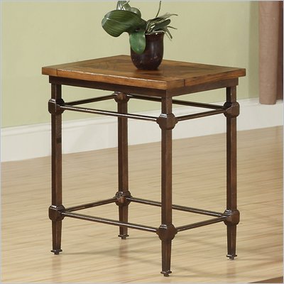 Riverside Furniture Casa Grande Chairside Table in Saltillo Ash