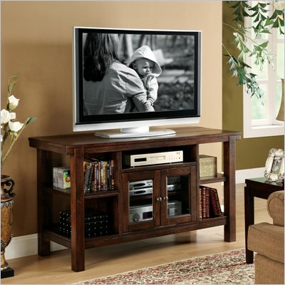 Riverside Furniture Castlewood Console Table/TV Stand in Warm Tobacco