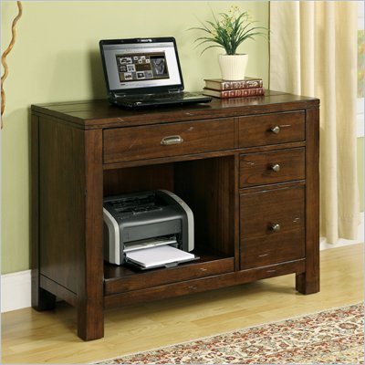 Riverside Furniture Castlewood Computer Workstation in Warm Tobacco
