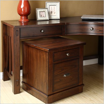 Riverside Furniture Castlewood Mobile File Cabinet in Warm Tobacco