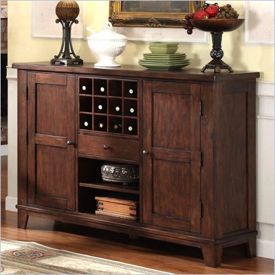 Riverside Furniture Castlewood Server in Warm Tobacco