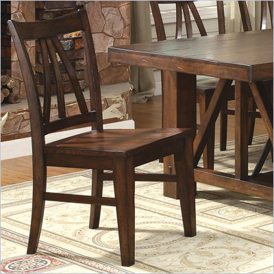 Riverside Furniture Castlewood Side Chair in Warm Tobacco