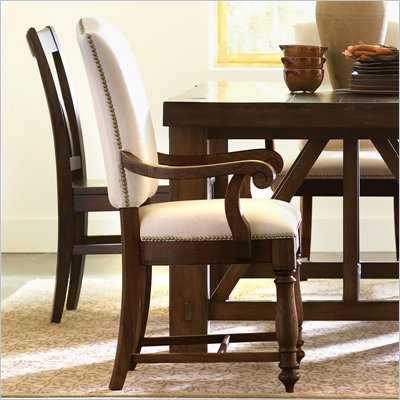 Riverside Furniture Castlewood Arm Chair in Warm Tobacco