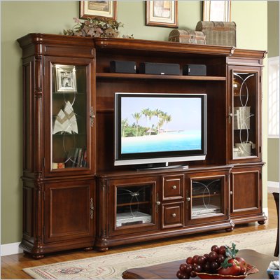 Riverside Furniture Celebrity Hills Entertainment Center in Cherry
