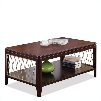 Riverside Furniture City Retreat Rectangular Cocktail Table in Ebony