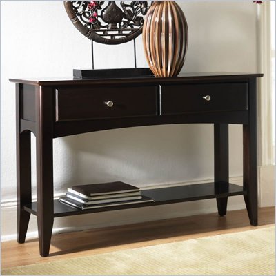 Riverside Furniture Cosmopolitan Sofa Table in Espresso
