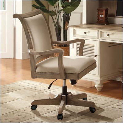 Riverside Furniture Coventry Desk Chair in Weathered Driftwood