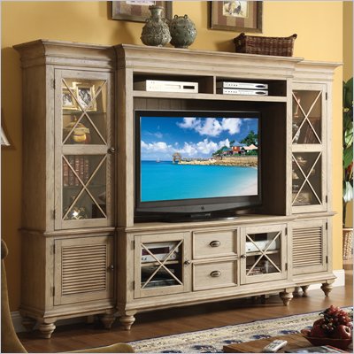 Riverside Furniture Coventry Entertainment Center in Driftwood