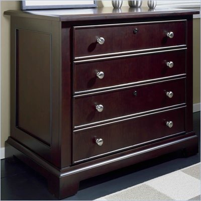 Riverside Furniture Crossings Lateral File Cabinet in Espresso