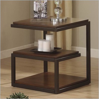 Riverside Furniture Escapade End Table in Sweet Rosy Brown
