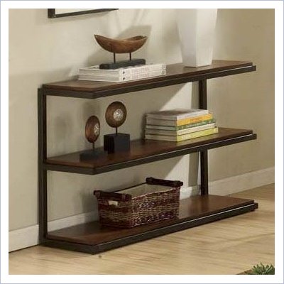Riverside Furniture Escapade Sofa Console Table in Sweet Rosy Brown
