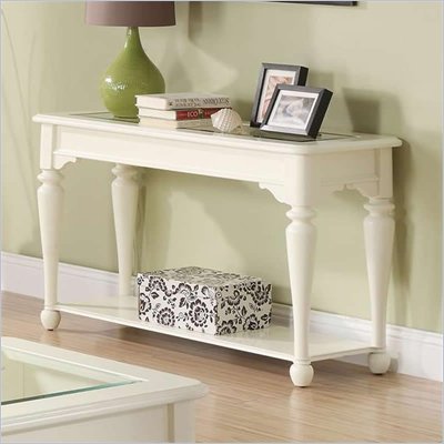 Riverside Furniture Essex Point Sofa Table in Shores White