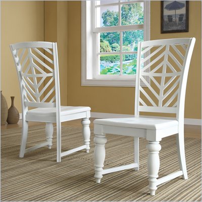 Riverside Furniture Evening Tide Side Chair  in Captiva White