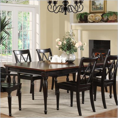 Riverside Furniture Marbella Rectangular Dining Table in Aged Black