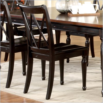 Riverside Furniture Marbella Side Dining Chair in Aged Black