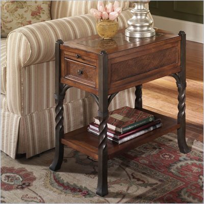 Riverside Furniture Medley Chairside Table in Camden