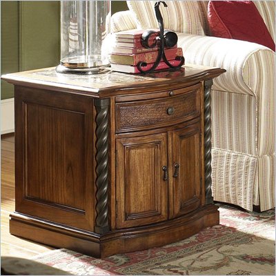 Riverside Medley Door Commode Table in Camden / Wildwood Taupe