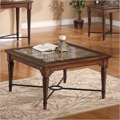 Riverside Furniture Monterey Cocktail Table in Aged Ash