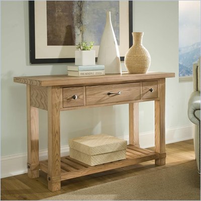 Riverside Furniture Napa Valley Console Table in Champagne Ash