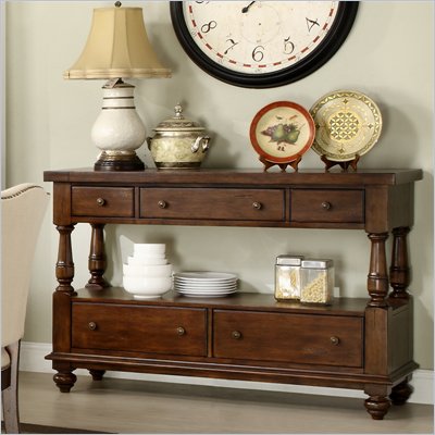 Riverside Furniture Newburgh Server in Antique Ginger