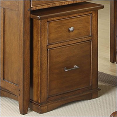 Riverside Furniture Oakton Village File Cabinet in Distressed Oak