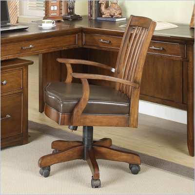 Riverside Furniture Oakton Village Desk Chair in Distressed Oak