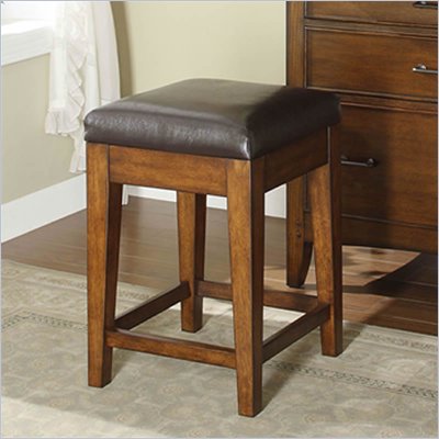 Riverside Furniture Oakton Village Counter Stool in Distressed Oak