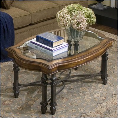 Riverside Octavia  Cocktail Table in August Morning/Stardust finish