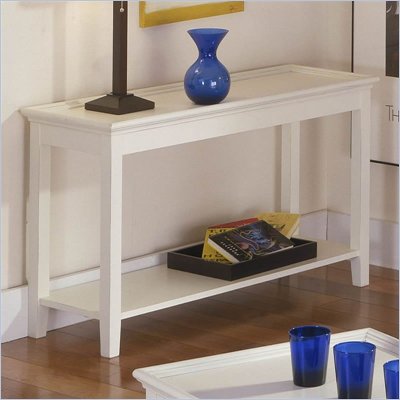 Riverside Splash Of Color Tray Top Sofa Table in Shores White