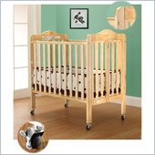 Orbelle Tina Three Level Standard Wood Crib in Natural