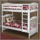 Orbelle 480/39 Wood Twin Over Twin Bunk Bed in White Finish