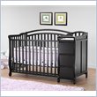 Orbelle The Mini Convertible Crib and Changer Set in Cappuccino