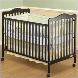 Orbelle Emma 3-in-1 Convertible Wood Crib in Espresso