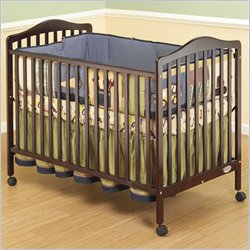 Orbelle Jenny 3-in-1 Convertible Wood Crib in Cherry