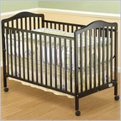Orbelle Jenny 3-in-1 Convertible Wood Crib in Espresso