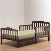 Orbelle Contemporary Solid Wood Toddler Bed in Cherry