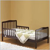 Orbelle Contemporary Solid Wood Toddler Bed in Espresso