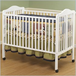 Orbelle Lisa Two Level Full Size Folding Crib in White