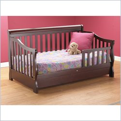 Orbelle Toddler Bed with Storage Drawer in Cherry