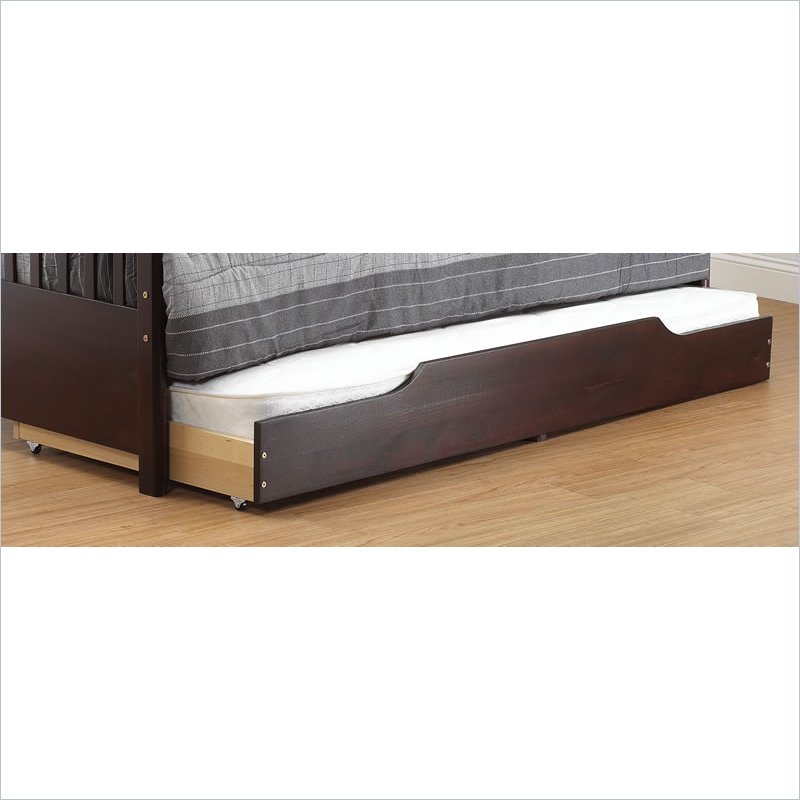 Orbelle Trundle Storage Bed Drawer in Cherry