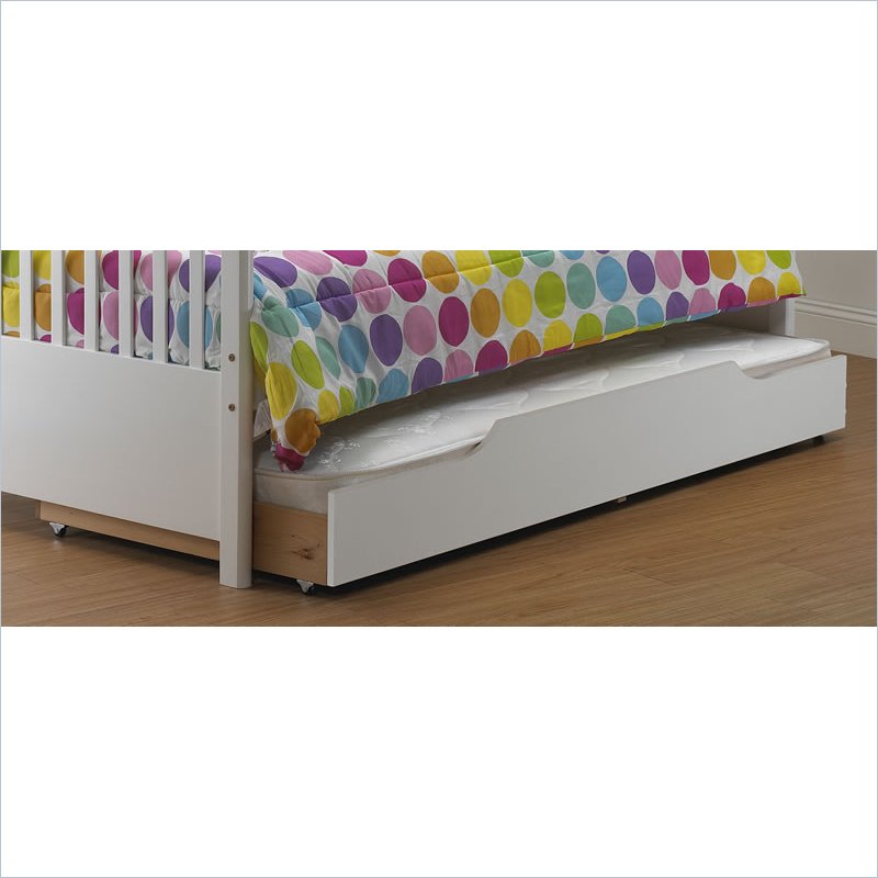 Orbelle Trundle Storage Bed Drawer in White