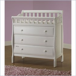 Orbelle 3 Drawer Changing Station in White Finish