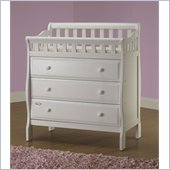 Orbelle 3 Drawer Changing Station in White Finish