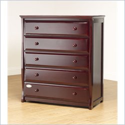 Orbelle 5 Drawer Dresser in Cherry Finish